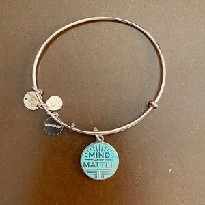 Alex and Ani Rose Gold and Blue Bracelet